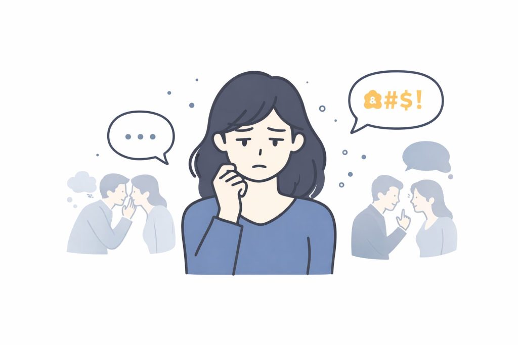 職場の陰口がつらい時のサイン