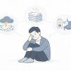 職場で泣く30代男