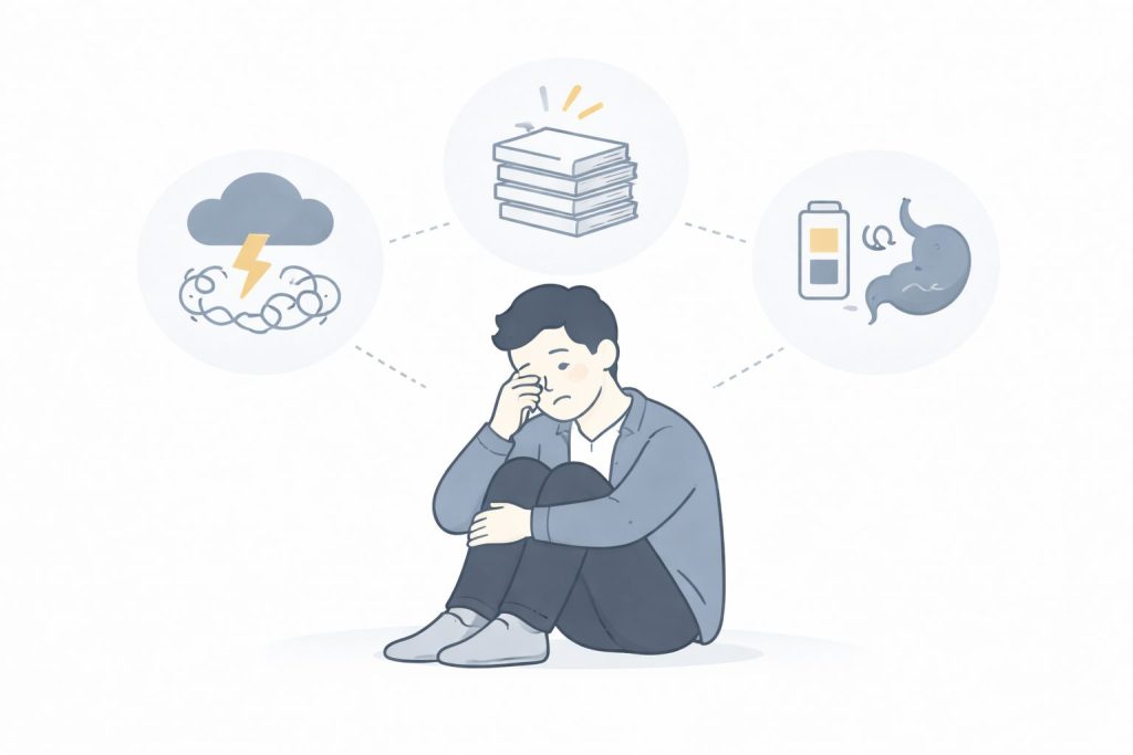 職場で泣く30代男の背景