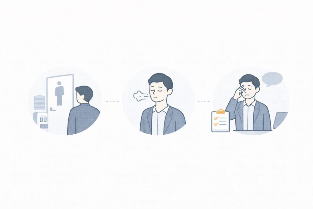 職場で泣く30代男の対処と周囲