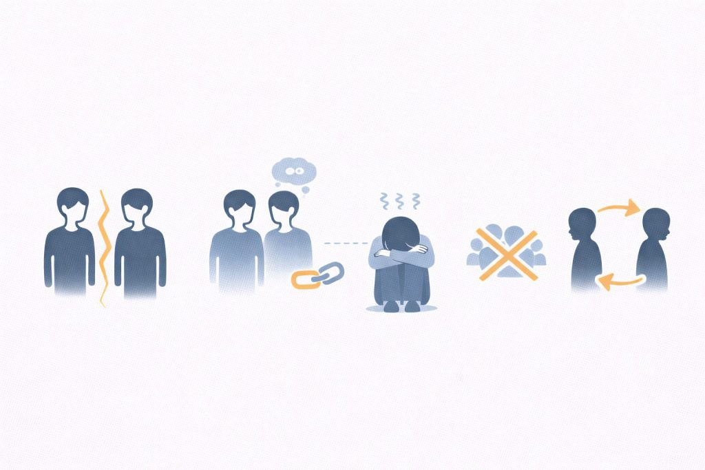 人間関係をリセットされた側の対処と再生