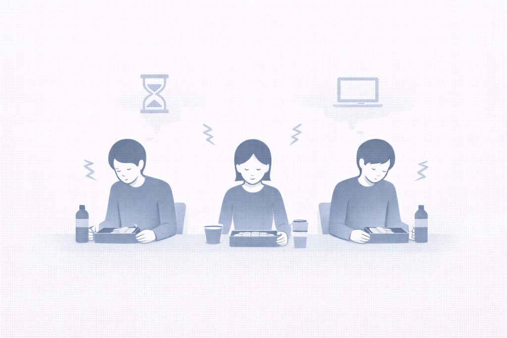 ランチで話さない人が多い職場