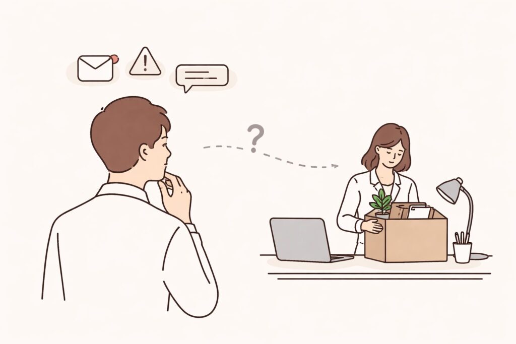 上司：退職しそうな人の前兆は？