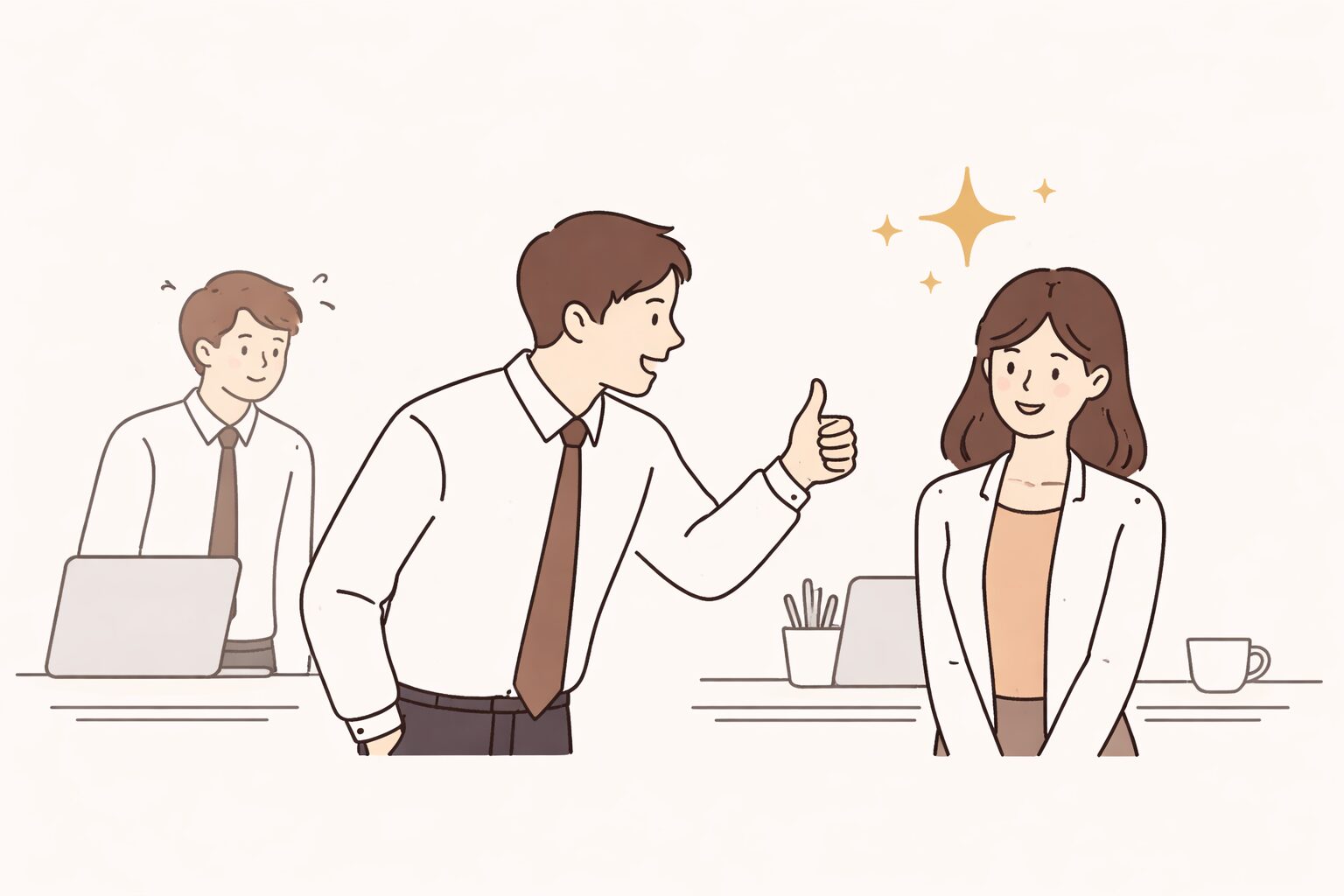 職場でのお気に入りがわかりやすい態度